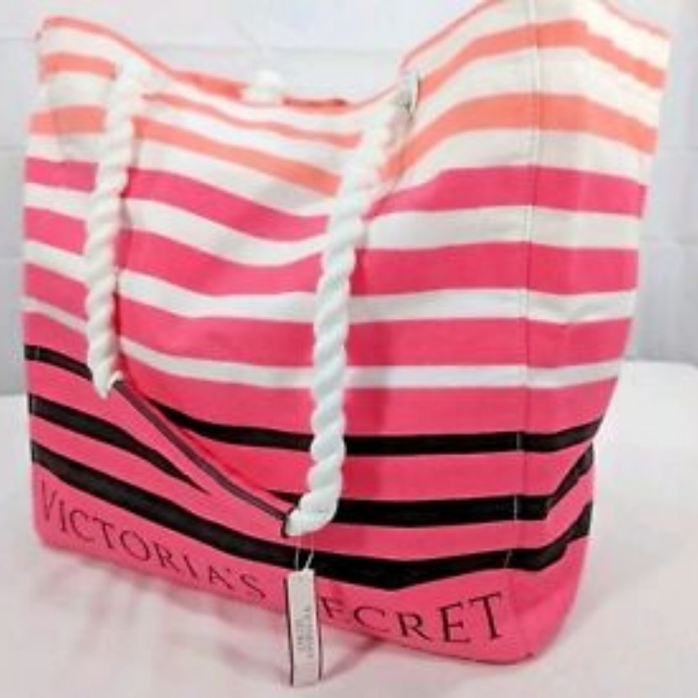 Victoria's Secret Summer Tote Bag w/ Rope Handles